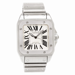 Cartier w200737g Santos 100 Automatic Male Stainless Steel