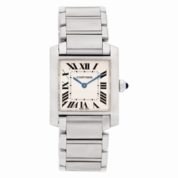 Cartier W51011Q3 Tank Francaise Quartz Unisex Stainless Steel