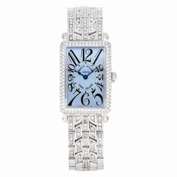 Franck Muller 900 QZ D Long Island Quartz Female 18k White Gold