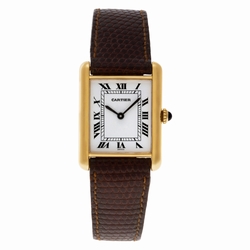 Cartier 123419 Tank Manual Female Vermeil