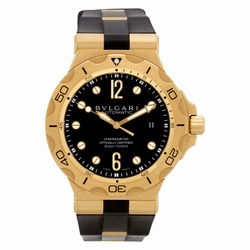 Bvlgari dp42gsd Diagono Professional Automatic Male 18k yellow gold