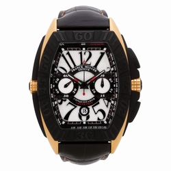 Franck Muller 9900 CC GP Conquistador Automatic Male 18k pink gold & titanium