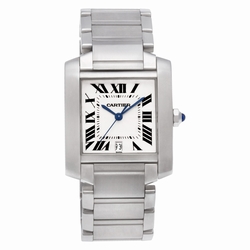 Cartier W51002q3 Tank Francaise Automatic Male Stainless Steel