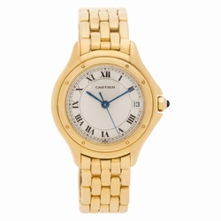 Cartier 117000R Cougar Quartz Female 18k yellow gold