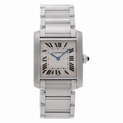 Cartier 2301 Tank Francaise Quartz Female Stainless Steel