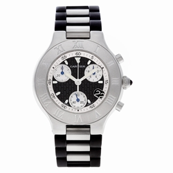 Cartier w10125u2 Chronoscaph 21 Quartz Unisex Stainless Steel