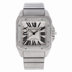 Cartier W200737G Santos 100 Automatic Unisex Stainless Steel