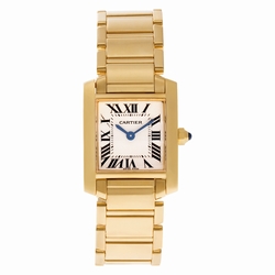 Cartier W50002N2 Tank Francaise Quartz Female 18k yellow gold
