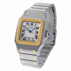 Cartier 1566 Santos Quartz Unisex Stainless Steel