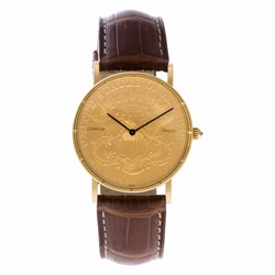 Corum CT32892 $20 Coin Quartz Male 18k yellow gold
