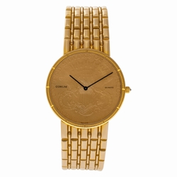 Corum 62022.955501 $20 Coin Quartz Unisex 18k yellow gold