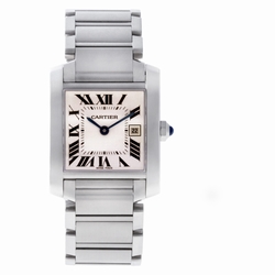 Cartier W51011Q3 Tank Francaise Quartz Unisex Stainless Steel