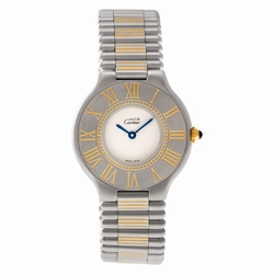 Cartier PL44613 Must de Quartz Unisex Stainless Steel & Gold Plated