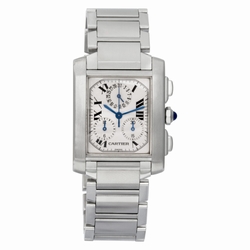 Cartier W51001Q3 Tank Francaise Quartz Male Stainless Steel