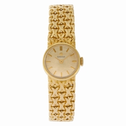 Omega 7173 Vintage Quartz Female 18k yellow gold