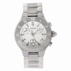 Cartier 2996 Chronoscaph Quartz Female Stainless Steel