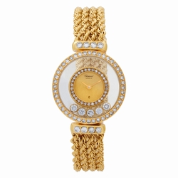Chopard SG4012 Happy Diamond Quartz Female 18k Yellow Gold