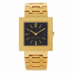 Bvlgari SQ27G Quadrato Quartz Female 18k yellow gold