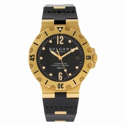 Bvlgari SD38G Scuba Automatic Male 18k yellow gold