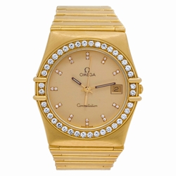 Omega Omega 4048 Constellation Quartz Female 18k Yellow Gold