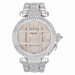 Cartier 2358 Pasha 38 Automatic Unisex 18k White Gold