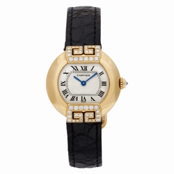 Cartier 1480 Ellipse Quartz Female 18k yellow gold