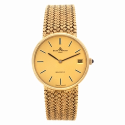 Baume & Mercier 35105 Baumatic Manual Unisex 18k Yellow Gold