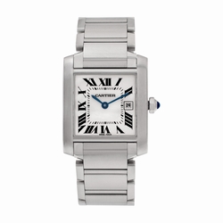 Cartier W51011Q3 Tank Francaise  Female Stainless Steel
