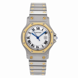 Cartier 2966 Santos Automatic Female 18k gold & Stainless Steel