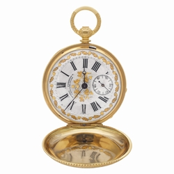 Girard Perregaux HUNTER pocket watch Manual Female 18k yellow gold