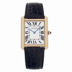 Cartier 874382MX Tank Solo Quartz Female 18k gold & Stainless Steel