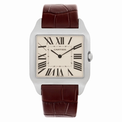 Cartier W2007051 Santos Dumont Manual Male 18k White Gold