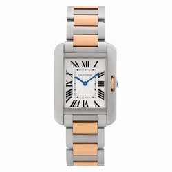 Cartier W5310043 Tank Anglaise Quartz Female Stainless Steel