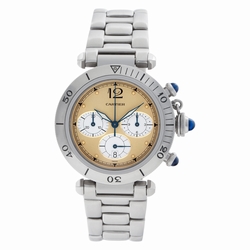 Cartier W31004H3 Pasha Chronograph Quartz Male Stainless Steel