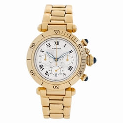 Cartier w30009D1 Pasha 38 Quartz Male 18k yellow gold
