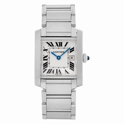 Cartier WSTA0005 Tank Francaise Quartz Female Stainless Steel