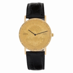 Corum 218333 $20 Coin Quartz Unisex 18k yellow gold