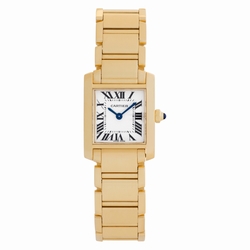 Cartier W50002N2 Tank Francaise Quartz Female 18k yellow gold