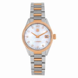 Tag Heuer WAR1352.BD0779 Carrera Quartz Female 18k rose gold & stainless steel
