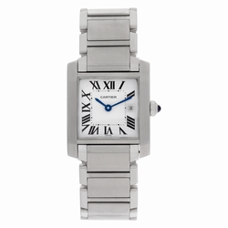 Cartier W51011Q3 Tank Francaise Quartz Female Stainless Steel