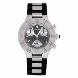 Cartier w10125U2 Chronoscaph 21 Quartz Unisex Stainless Steel