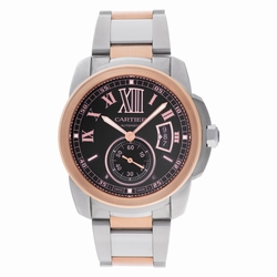 Cartier W7100050 Calibre Automatic Male 18k rose gold & stainless steel