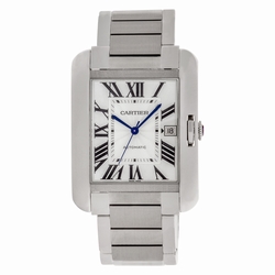 Cartier W5310008 Tank Anglaise XL Automatic Male Stainless Steel