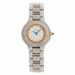 Cartier 1340 Must 21 Quartz Female 18k gold & Stainless Steel