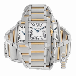 Cartier W524899 Tank Francaise Quartz Unisex Stainless Steel