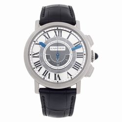Cartier W1556051 Rotonde Manual Male 18k White Gold