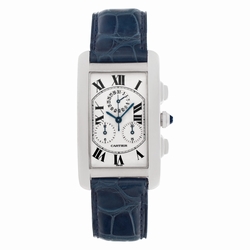 Cartier W2603356 Tank Americaine Quartz Unisex 18k White Gold