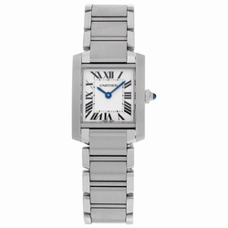 Cartier W51008Q3 Tank Francaise Quartz Female Stainless Steel
