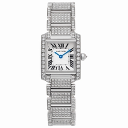 Cartier 2365 Tank Francaise Quartz Female 18k White Gold
