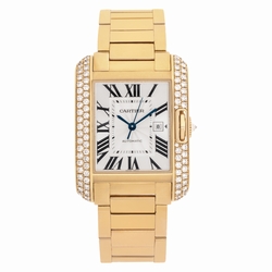 Cartier WT100003 Tank Anglaise Automatic Unisex 18k Yellow Gold